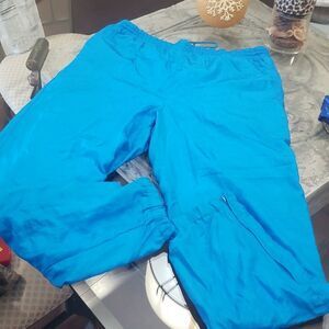 blue vintage MENS wind pants 32
